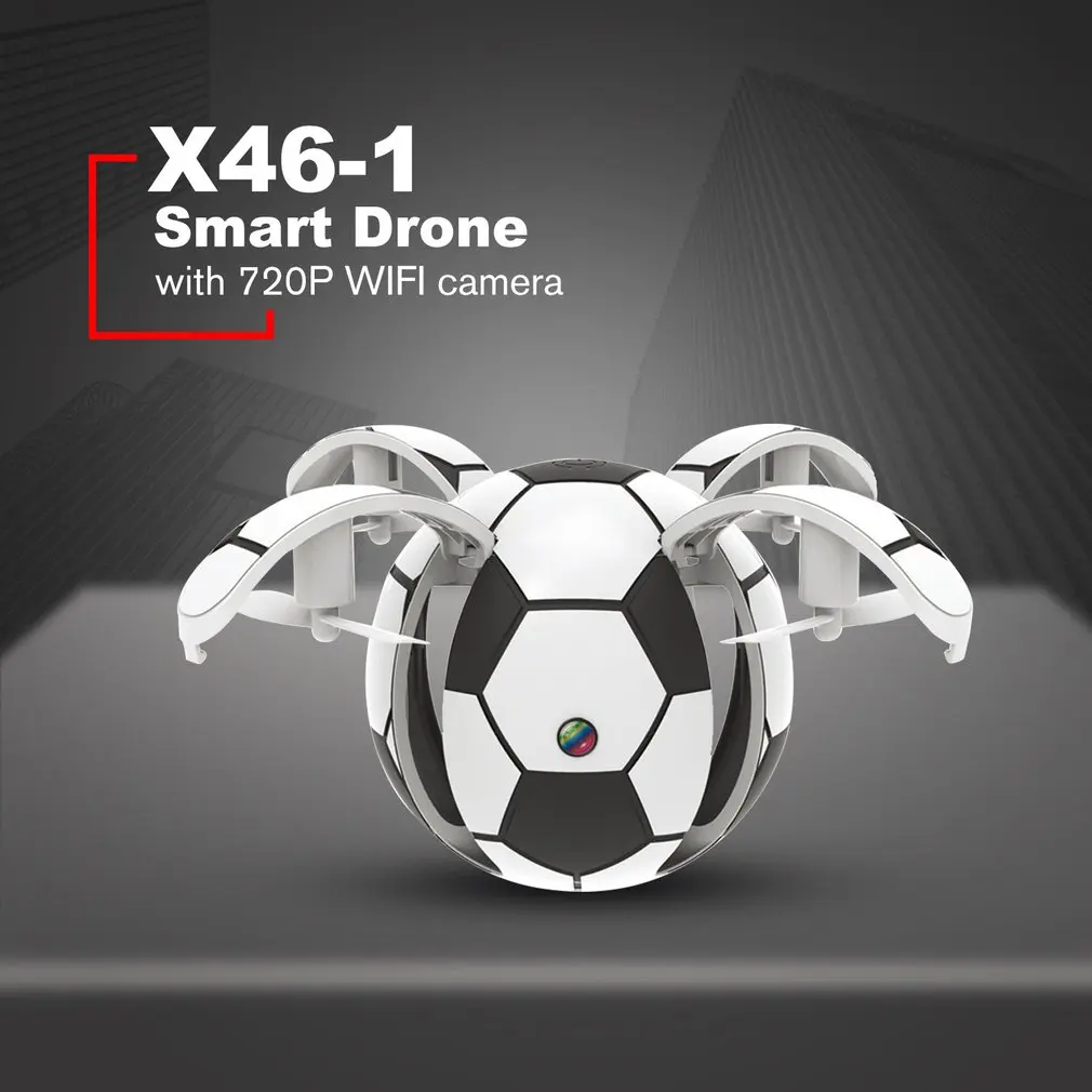 X43-1/X46-1 RC Drone Camera 30W/720P Wifi FPV Foldable Drone Sports Football RC Plane Altitude Hold Headless Mode  RC Quadcopter