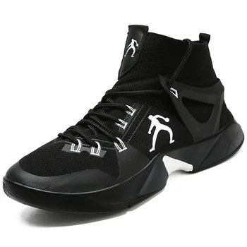 

Breathable Mesh Sport Basketball Shoes Men Cushion Sneakers High Top Athletic Mens Trainers Ankle Boots Basket Hombre Baloncesto