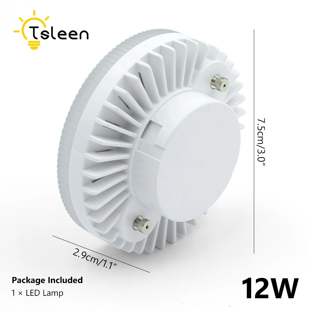 Для витрины шкафа светодиодный GX53 светильник 12 Вт 15 Вт 18 Вт GX53 светильник smd2835 gx 53 AC 220 В 230 в 240 В Теплый Холодный белый точечный светильник - Испускаемый цвет: 12W