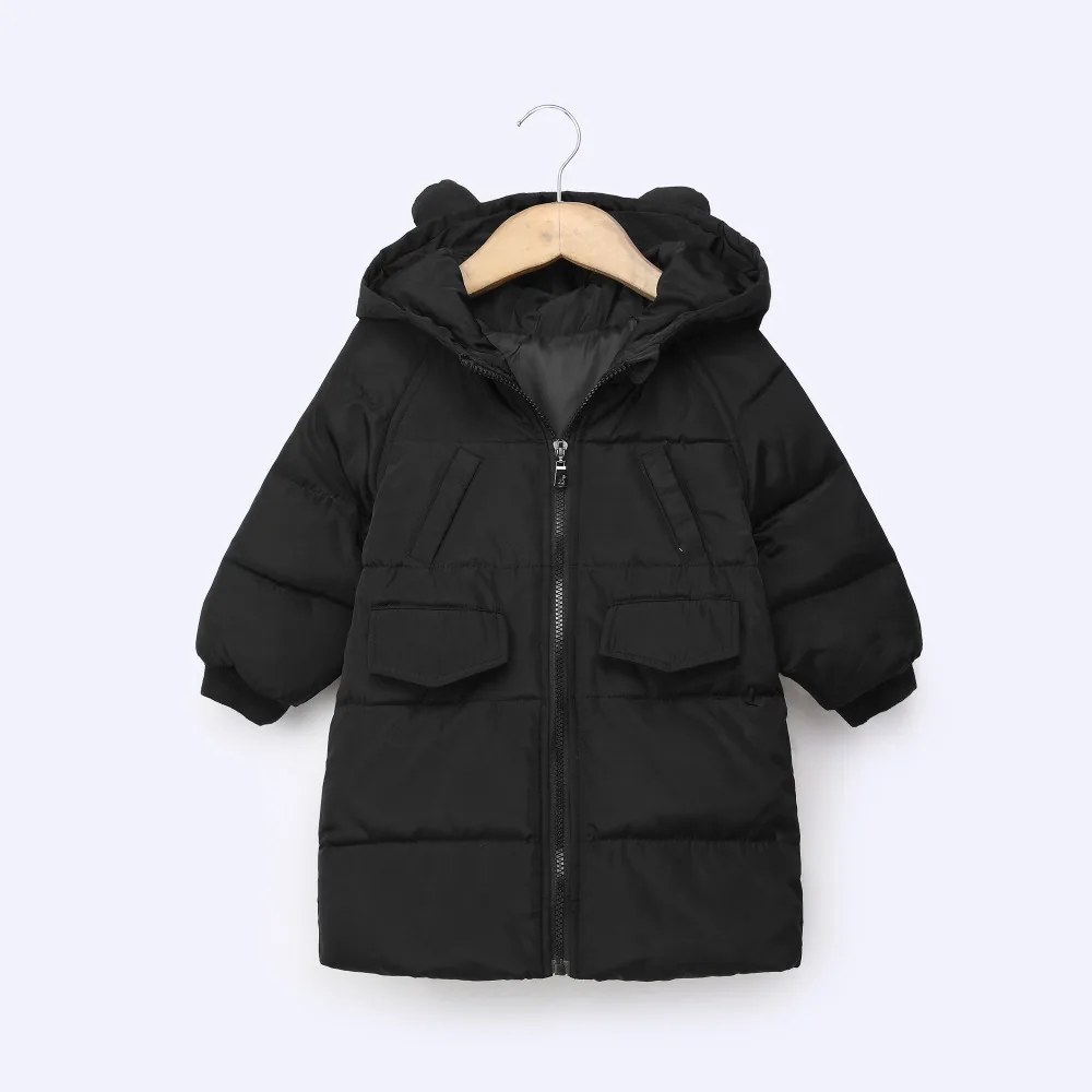 

Autumn Kids Girls boys warm down padding PANDA Jackets Clothes Children Outwear For Clothing Coats warm LONG jackets 8028