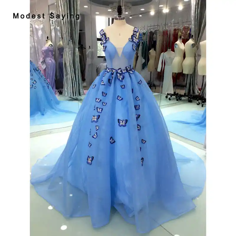 sky blue prom dresses 2018
