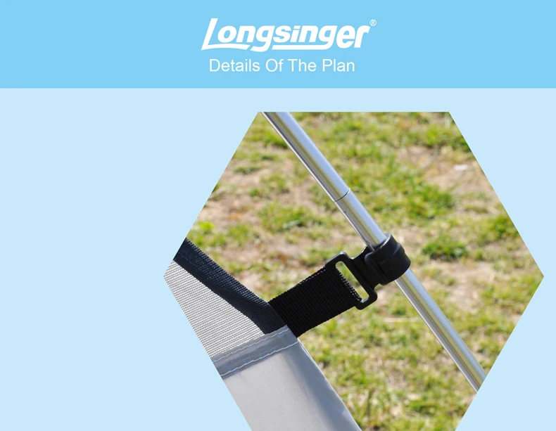 Longsinger/ультра-светильник 3 4 двухслойный алюминиевый стержень профессиональный открытый кемпинг туристическая палатка