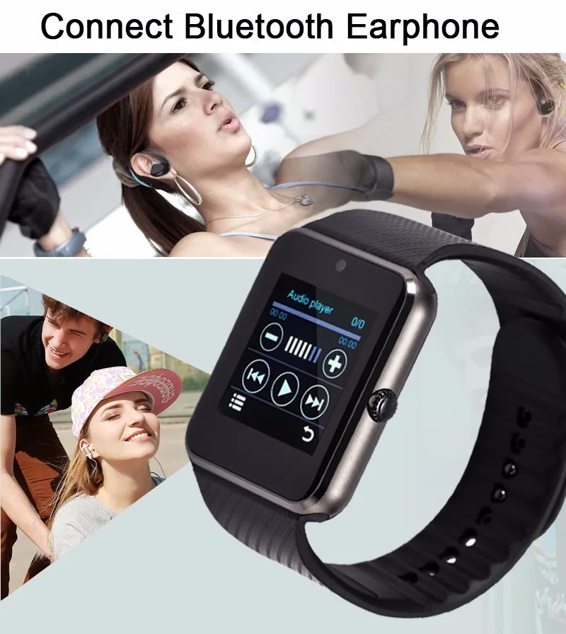 Bluetooth Smart смарт часы мужские GT08 часы телефон Smartwatch Gt08 сим-карты TF карты Камера Smart Часы для Apple Watch Iphone 7 6 6s Android смартфон часы умные