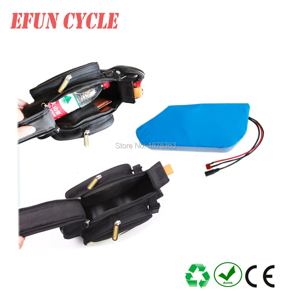 

Free shipping saddle bag battery 36V 15Ah with saddle bag seat tube bag battery for folding bike city bike
