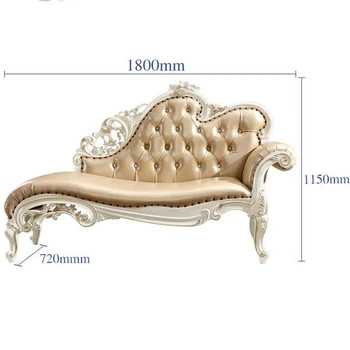 

Hot selling pearl white chaise lounge