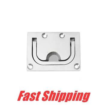 

316 stainless steel deck cover floor buckle Handle Locker Ring Hatch Pull for Truck yacht boat RV Hardware Accessories