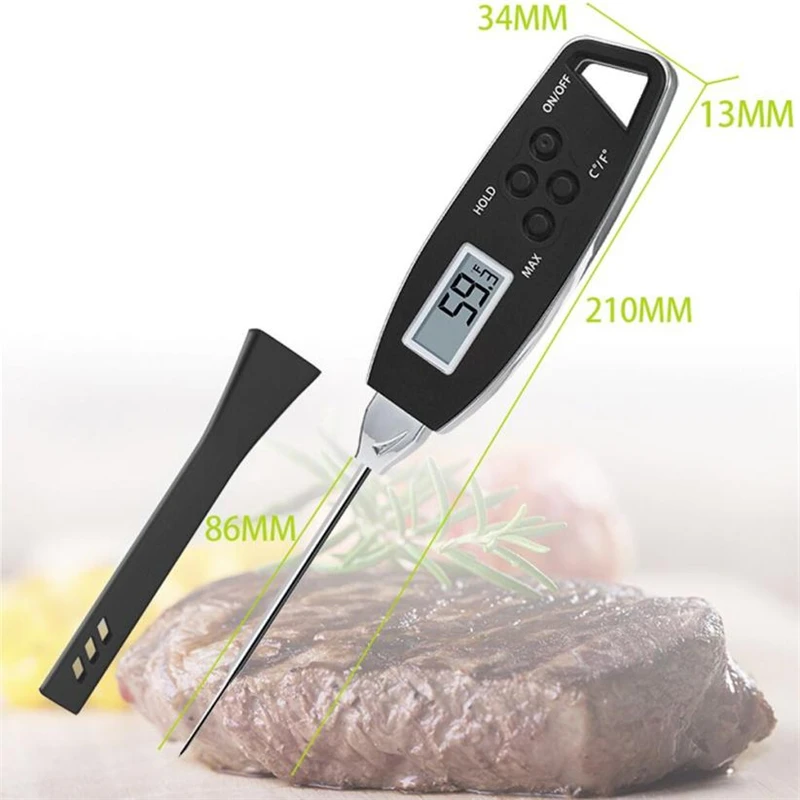 Digital Food Cooking Thermometer Instant Read Meat Thermometer For Kitchen BBQ Practical Wear-resistant Durable Tool C0413#30   03