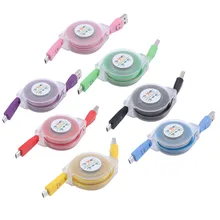 LED Light Micro USB Cable Charger Data Sync Cord For Android Phone Tablet PC Micro USB Charging Adjustable USB Cable Universal