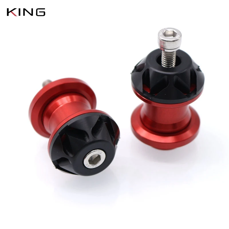 

For Triumph STREET TRIPLE STREET TRIPLER 2007-2012 DAYTONA 675 2006-2008 Motorcycle Swingarm Spools stand screws Slider 6MM