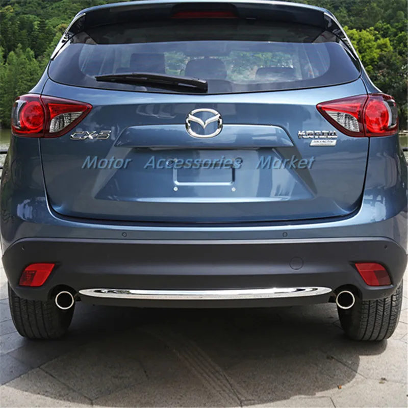Хромированный Передний+ задний бампер крышка багажника Нижняя формовка для Mazda CX-5 2013
