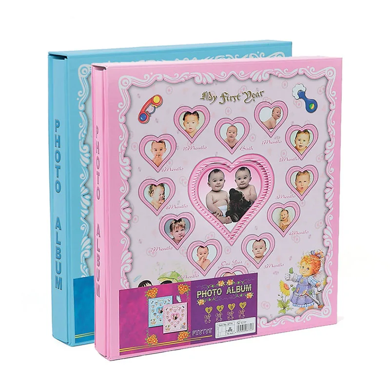 

New 4D5 / 6/7/8 inch mixed boxed Album child baby growth record book to send children birthday gifts cartoon photo collection