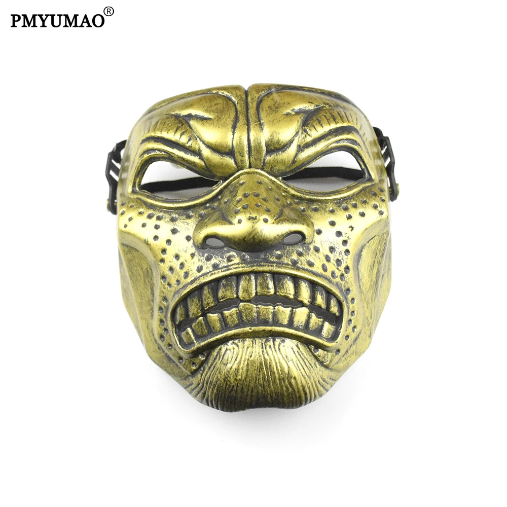 High Quality Spray Paint Craft Bronze Party Masks Spartan Cosplay Mask