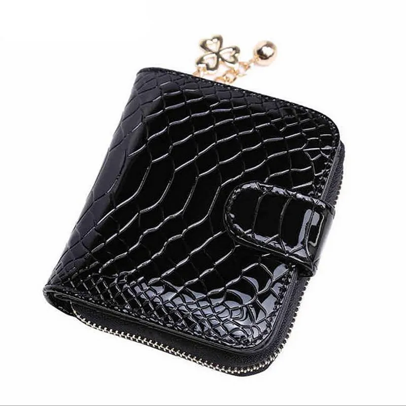 women wallet Pattern Genuine leather short zipper designer wallet