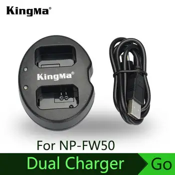 

KingMa for Sony NP-FW50 Battery Double (Dual) Charger Alpha 7 a7 Alpha 7R a7R 7S a7S a3000 a5000 a6000 Free shipping