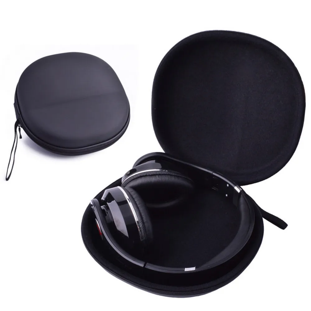 1 Pcs Black Hard Carrying Headphone Case Bag Pouch Box for Audio