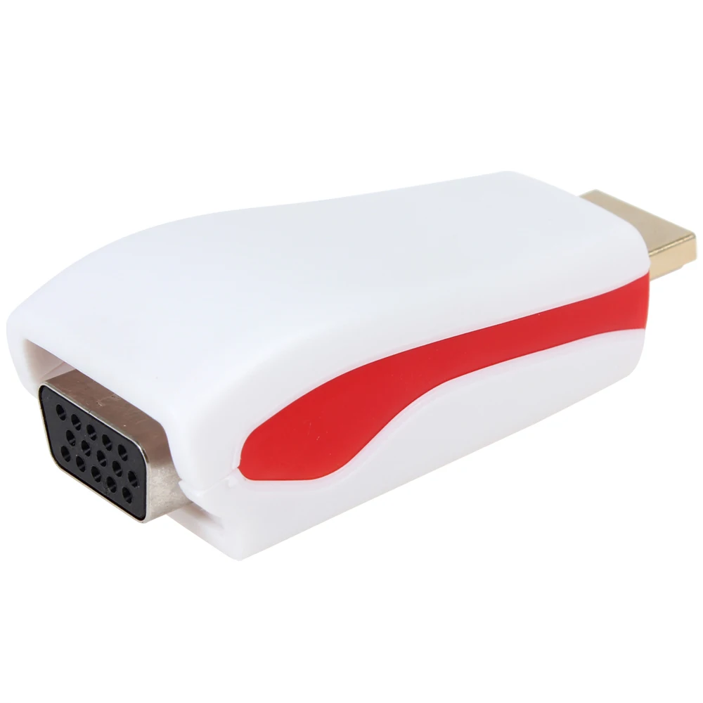 Адаптер hdmi vga HDMI к VGA конвертер мужчин и женщин видео коробка + аудиокабель AV для