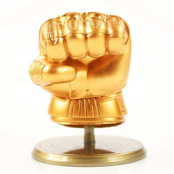 

8cm Hot Movie Infinity War Thanos Infinity Gauntlet cool hand with base PVC Figure model toy collection for friend gift