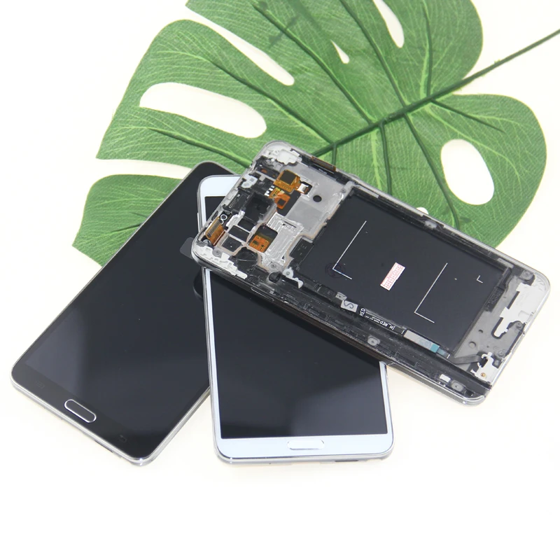 Для SAMSUNG Galaxy Note3 сенсорный экран Note 3 N9005 N900 ЖК дигитайзер черный белый|Экраны для