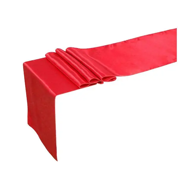 

HOT SALE 12 inch x 108 inch Polyester table flag Wedding Party Banquet Decoration Colors green