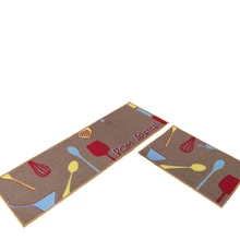 2 шт. коврик для кухни набор для спальни Защитная печать износостойкая ванная комната резиновая подложка моющаяся легко чистить домашний декор