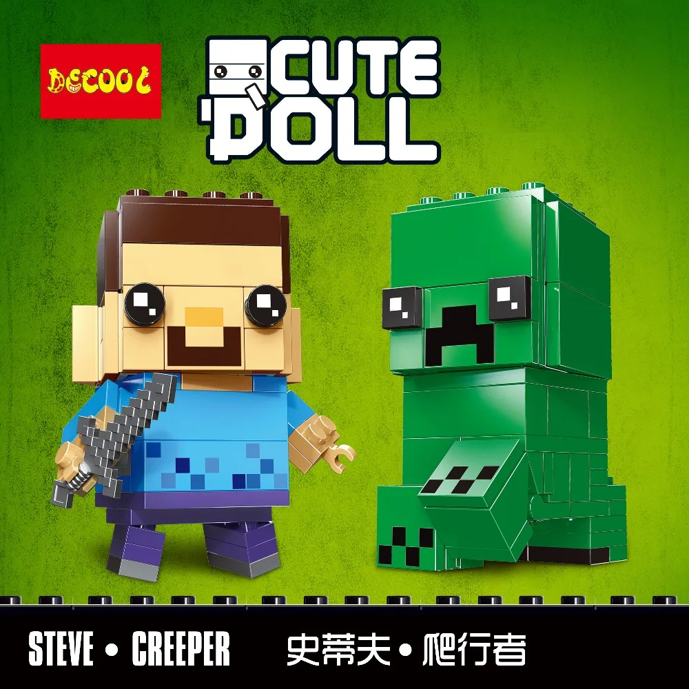 Playmobil Kennie Groot & Rocket Steve crepers Оуэн синий Brickheadz строительные блоки фигурка детей Подарки для Минифигурки