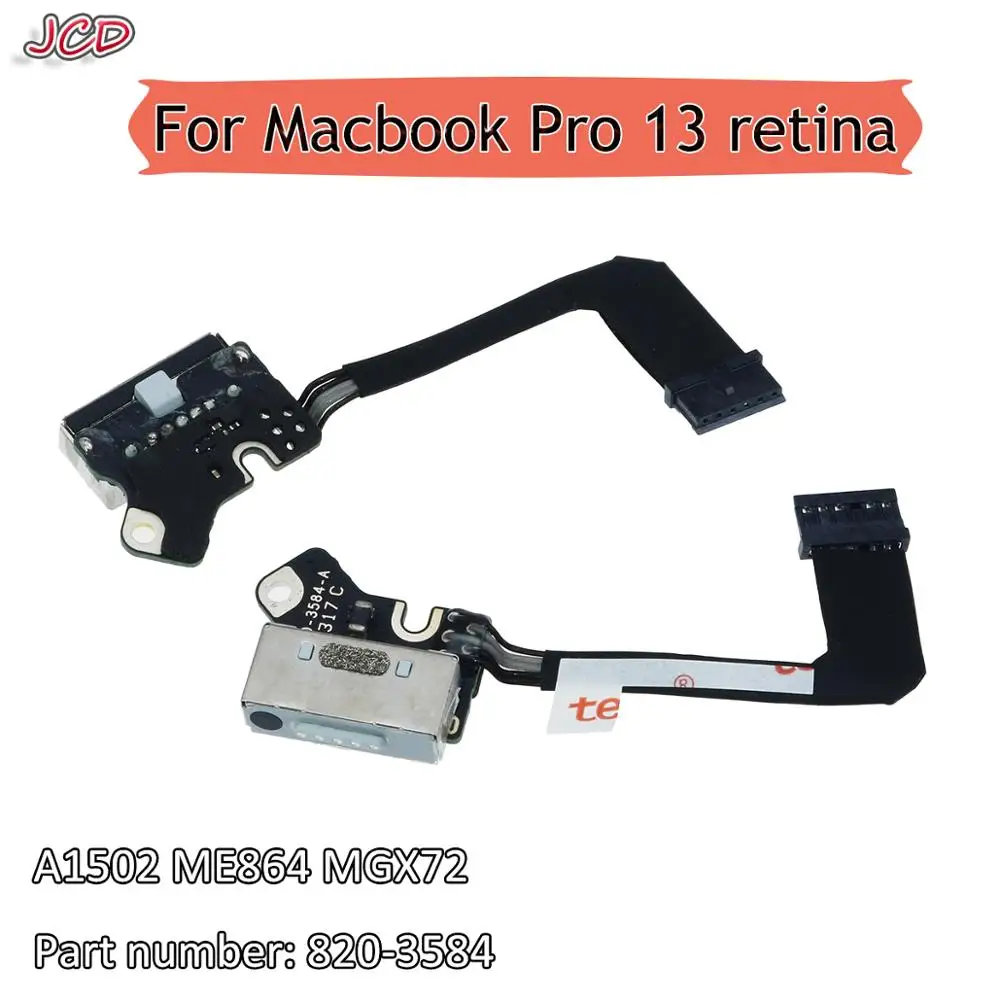 Плата JCD DC IN с разъемом питания 820 3584 A для зарядного порта Macbook Pro 13 3 дюйма разъем
