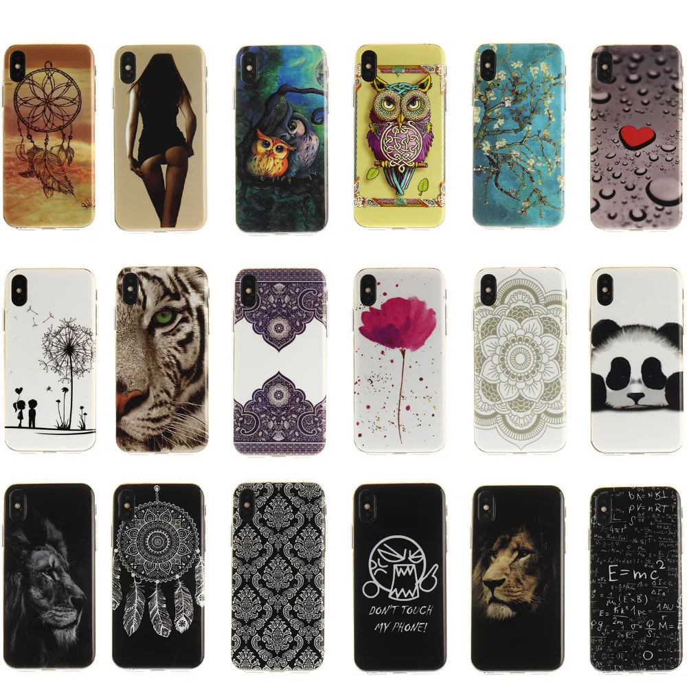 

Cartoon Pattern Soft TPU IMD Silicone Phone Back Case Cover For Sony Xperia X Performance Dual F8132 TPU Back Cover TX