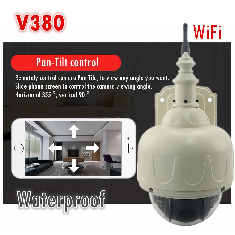 

HD mega WiFi Wireless IP Camera Network Night Vision CCTV Security full hd outdoor waterproof PT ball IR V380