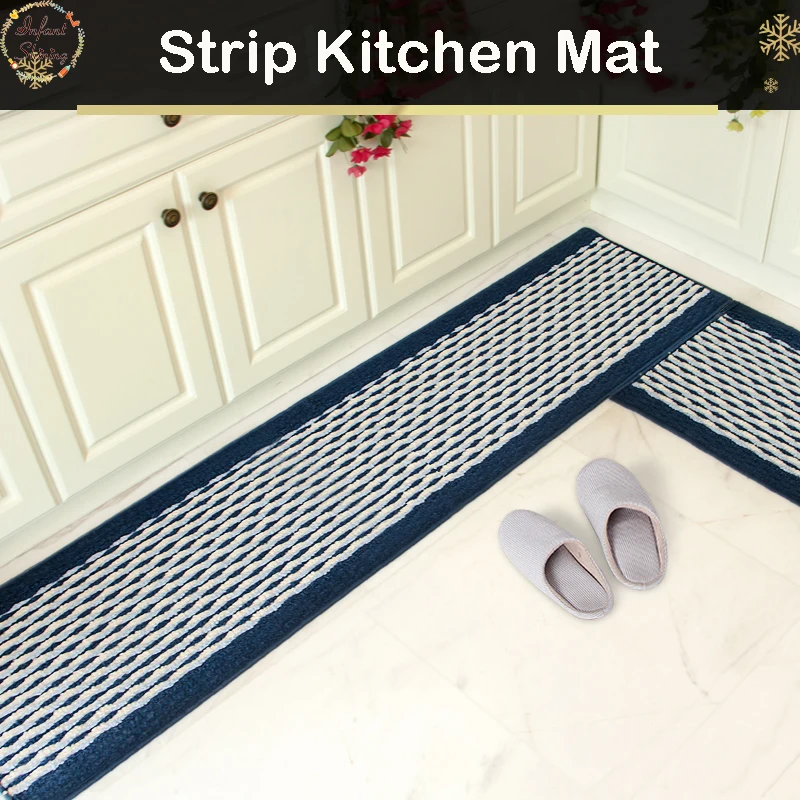 

Infant Shining New kitchen Mat Strip Extended Household Mat Water And Oil Absorption Customized Cushion TPR Anti-skid Carpet