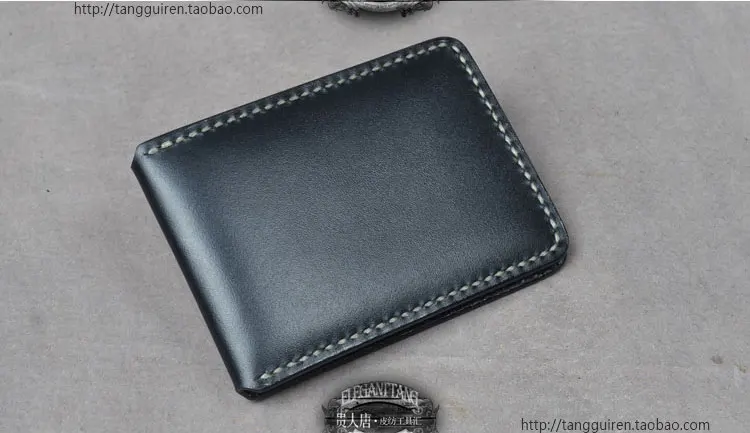 DIY small card holder leather craft pvc sewing template photo card bit