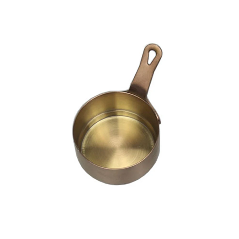 

With Handle Sauce Pan Home Use Fondue Butter Kitchen Round Cooking Tool Mini Soup Pot Stainless Steel Milk Heating Portable