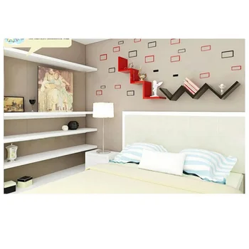 

Creative partition shelving wall shelf W-shaped wall shelf shelf wall frame background wall decoration frame c