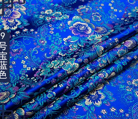 Цветочный Металлик Жаккардовая парча ткань, 3D жаккардовая ткань, пряжа окрашенная ткань для женщин юбка пальто платье Дамасская парча 75*50 см - Цвет: G