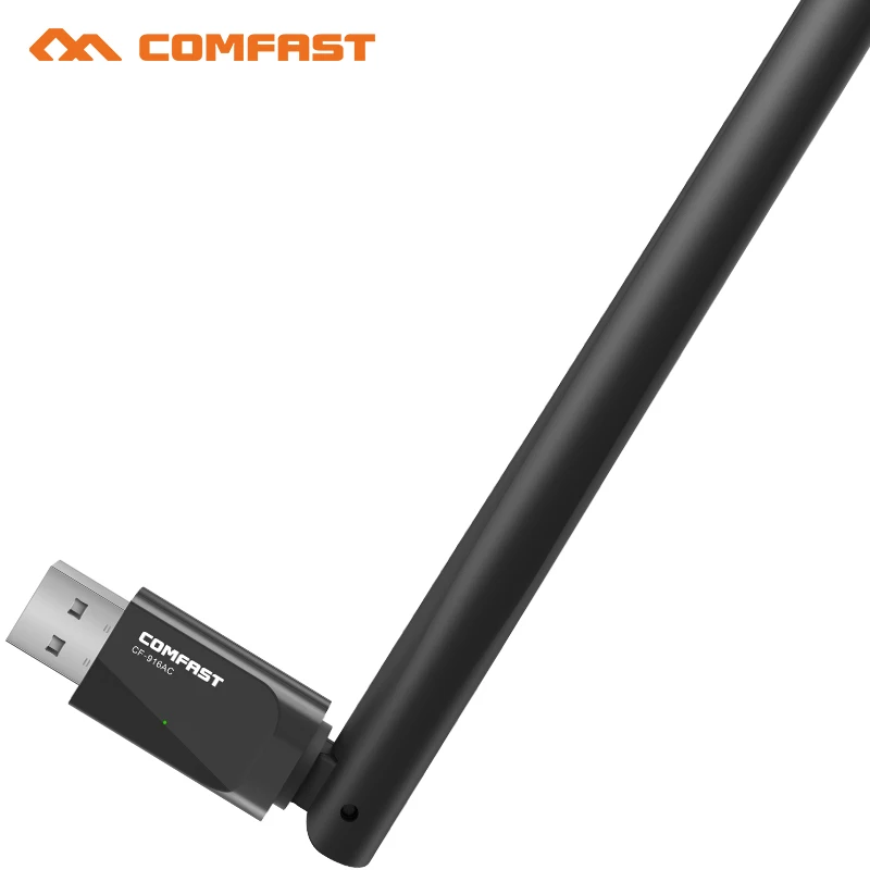 

COMFAST CF-916AC AC600 600M 802.11AC laptop Dual Band 2.4G+ 5Ghz USB Wireless/WiFi AC gigabit Adapter Adaptador Wi Fi Receiver