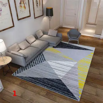 

LanLan Soft Geometric Pattern Carpet Large Size Home Area Rugs for Living Room Kids Bedroom Floor Supplies