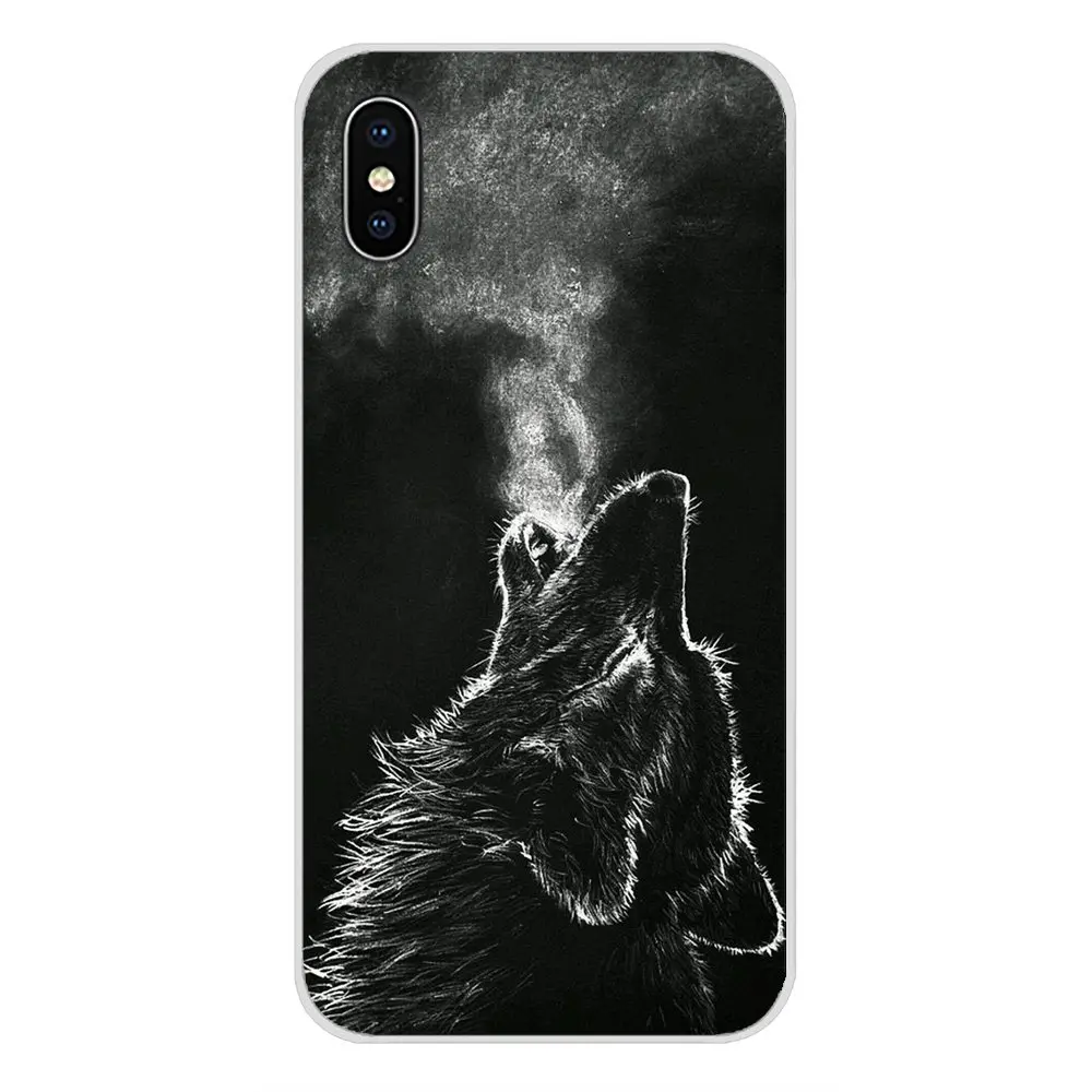 Аксессуары чехлы для телефонов Apple iPhone X XR XS MAX 4 4S 5 5S 5C SE 6 6S 7 8 Plus ipod touch wolf