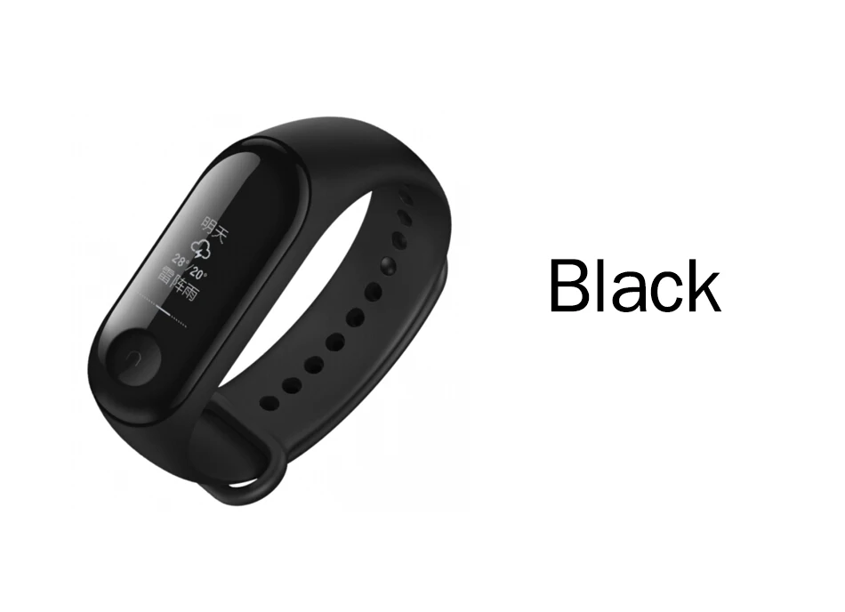 Глобальная версия Xiaomi Mi Band 3 Смарт-браслет OLED сенсорный экран 0,7" экран сообщение погоды фитнес-трекер часы