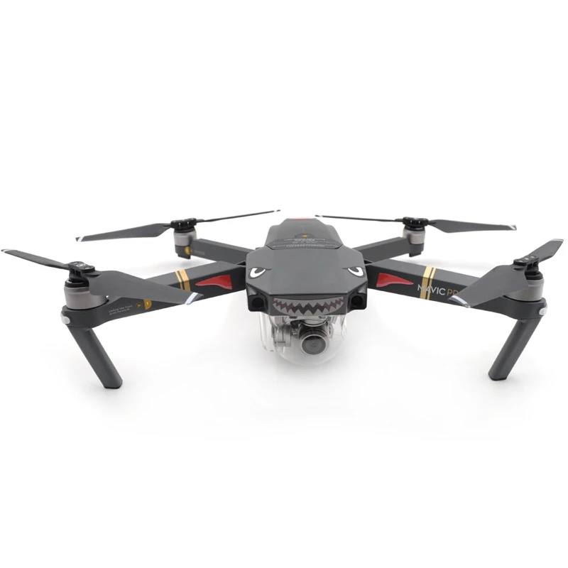 Drone Stickers Wicked shark expression Drone body  arm decoration Skin Sticker for DJI Mavic Pro Accessories 6