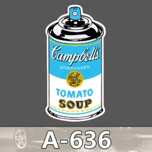A 636 Tomato Soup Can Waterproof Cool DIY Stickers For Laptop Luggage Fridge Skateboard Car Graffiti