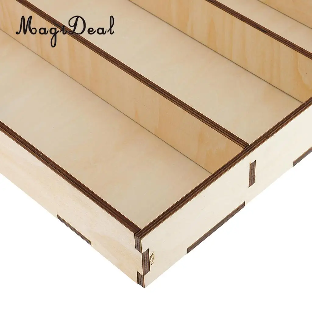 Multifunctional Wood Paint Bottles Rack Model Acrylic Painting Organizer Storage Holder Box for Storing Paints Brushes