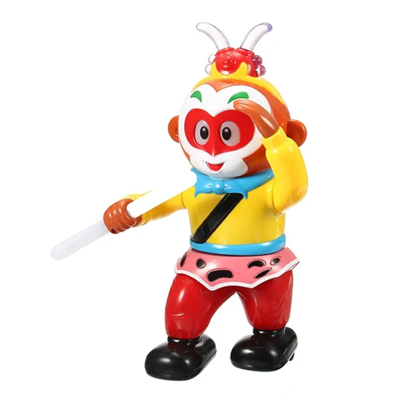 New Hot Inteligent Robot Monkey King Rotating Dancing Robot Light Emitting Electric Music Robot