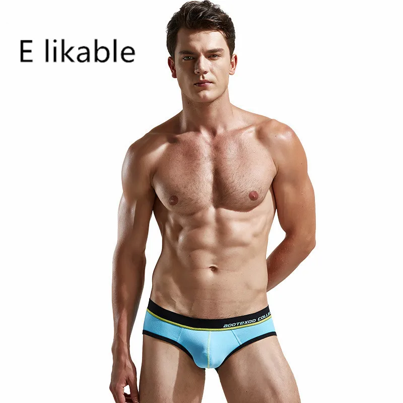 

E likable Europe and the United States new fashion men's underwear sexy low waist cotton comfortable breathable briefs