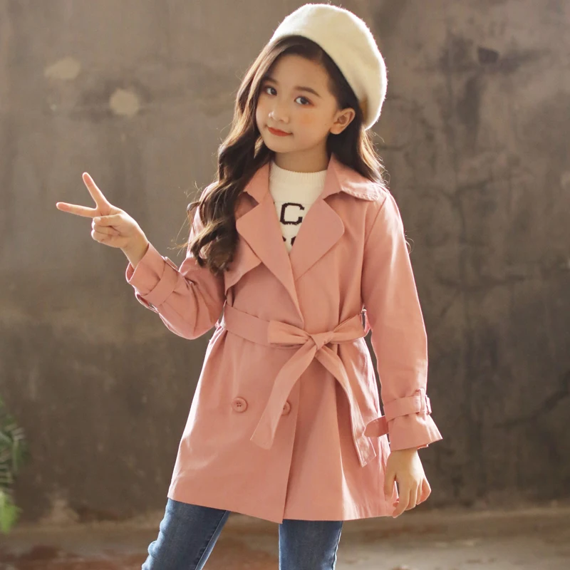 

Back to School Outfits Autumn Jackets Girls Coat 2018 Children Jackets Kids Clothes Windbreaker Fashion Girls Trench Coats Tops