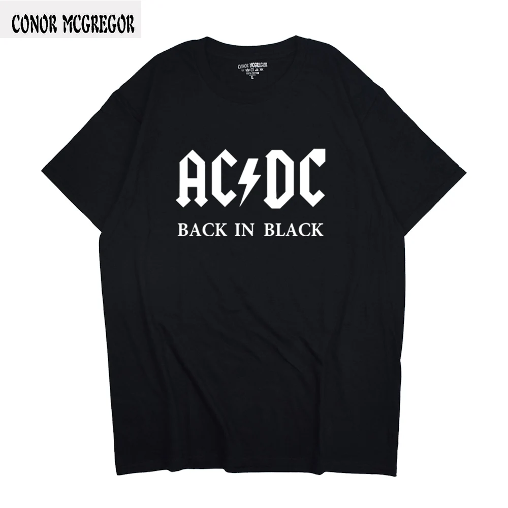 

New style Hot sell 100% cotton Tees AC DC Brand Men T-shirt Metal Rock Band AC/DC Printing T Shirts XS-2XL Wholesale