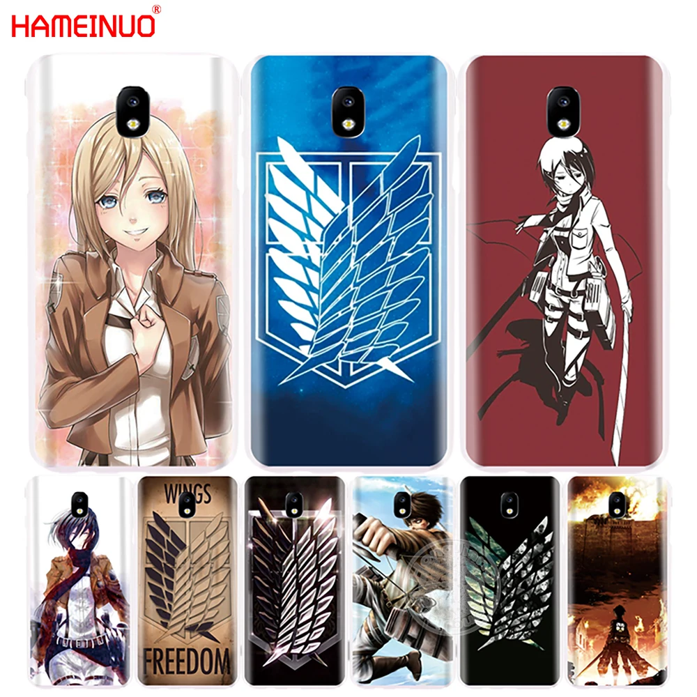 

HAMEINUO Attack On Titan logo japanese anime cover phone case for Samsung Galaxy J1 J2 J3 J5 J7 MINI ACE 2016 2015 prime