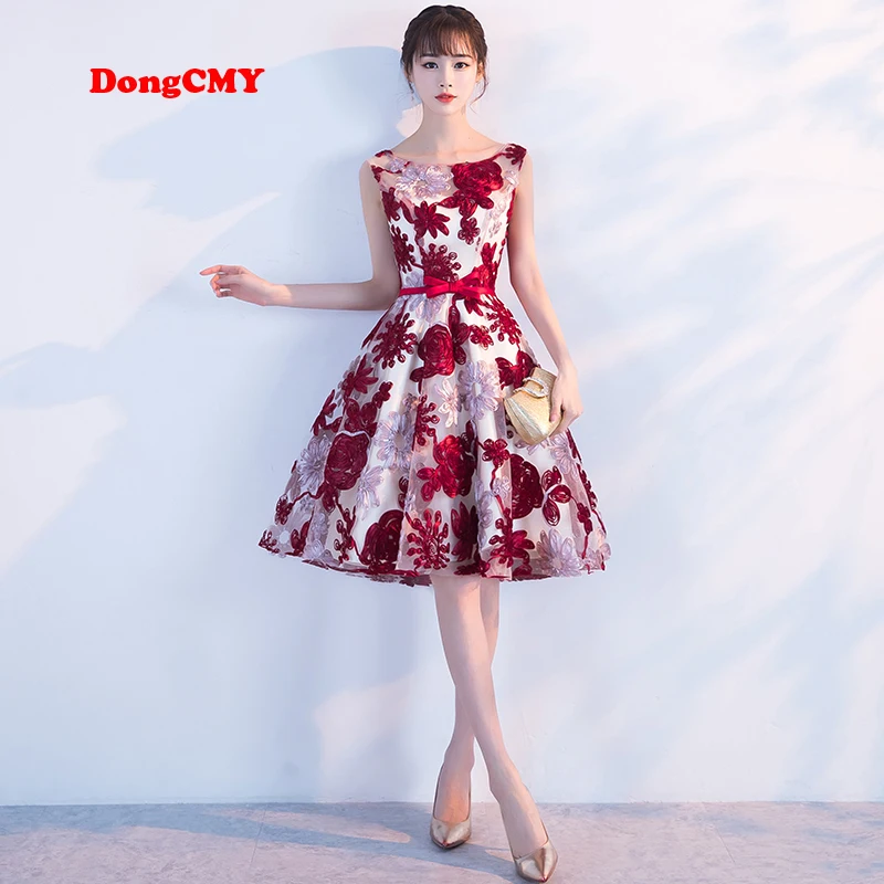 DongCMY-vestido de graduación corto niña, vestido elegante de fiesta, a la talla grande, 2022 - AliExpress Bodas y eventos