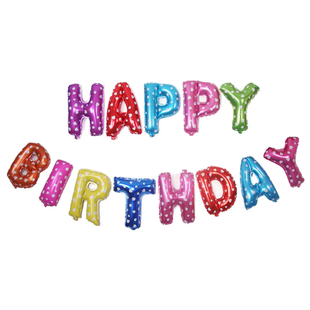 16 дюймовый большой воздушный шар с надписью Happy Birthday само надувание шаров баннеры
