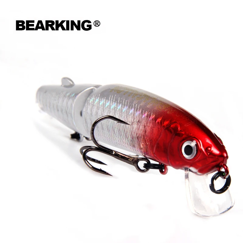 Рыболовная приманка Bearking 1 шт. 113 мм 13 7 г жесткая наживка с 2 крючками для