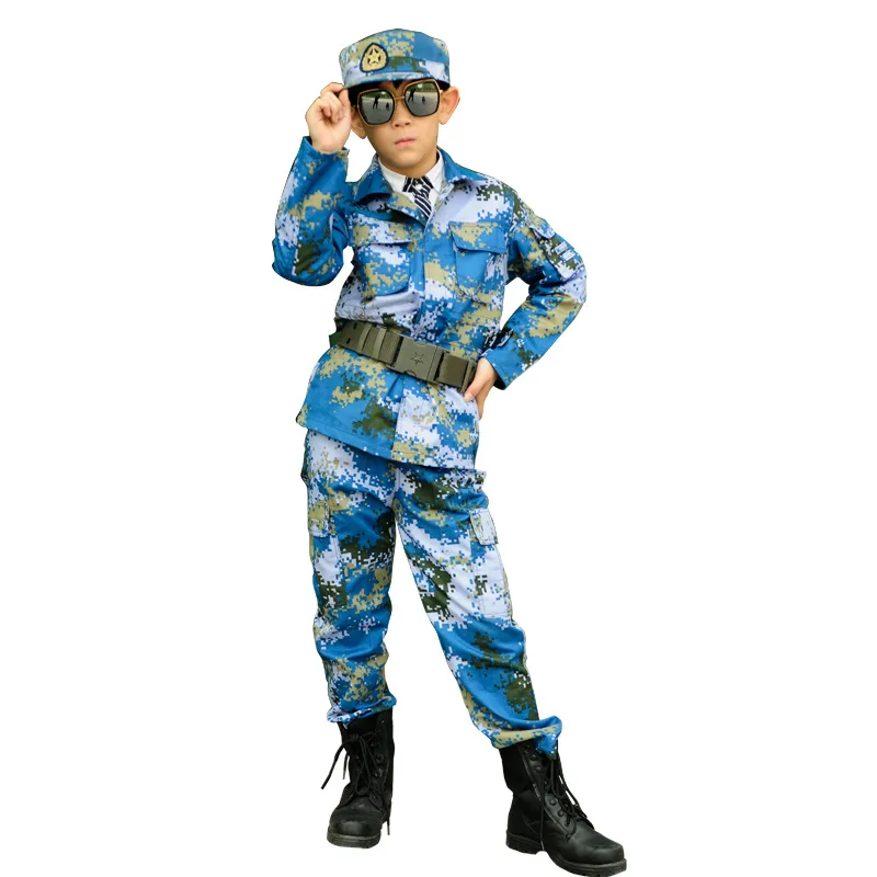 Детский армейский комплект одежды, карнавальный подарок на день рождения, военная форма, армейский костюм для подростков, куртка Cambat, карнавальный костюм на Хэллоуин