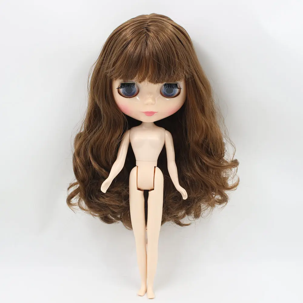 ICY Nude Blyth Кукла № BL9158 каштановые волосы телесный цвет кожи BJD - Цвет: nude doll